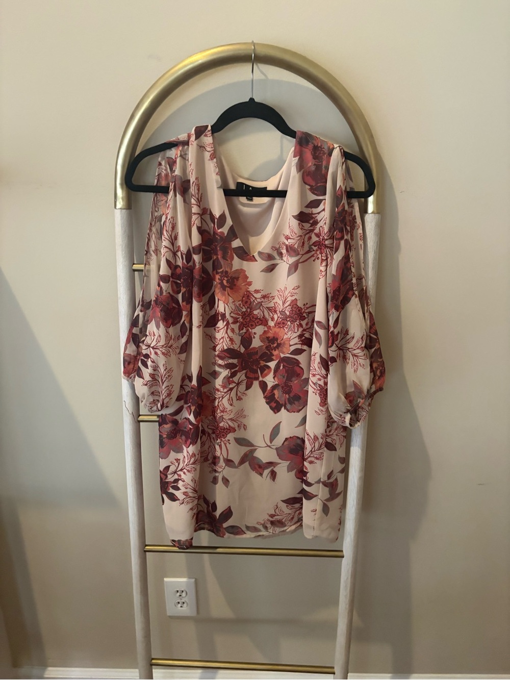 Lulu's Blush Floral Dress
